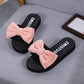 Bow Tie Wedge Flip-Flops